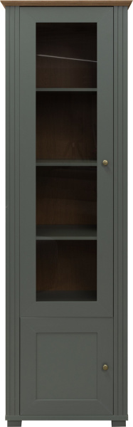 Шкаф с витриной Джио П7.060.0.11 (Базальт + Кедр Орегон)