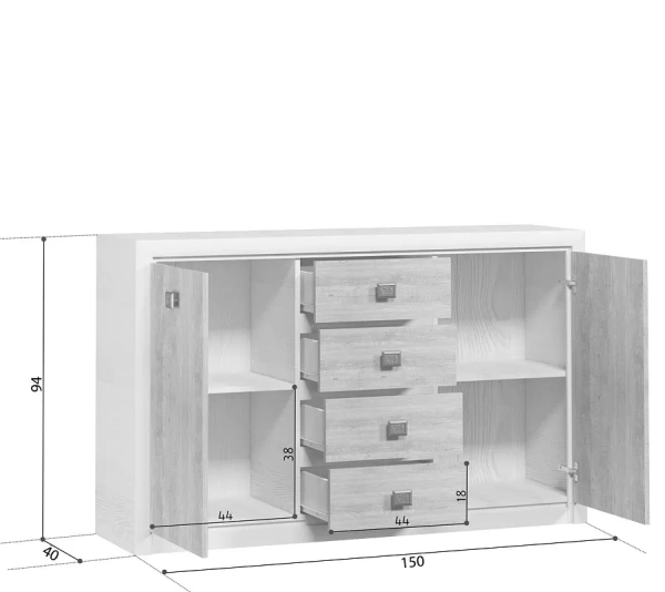 Тумба КОЕН KOM2D4S