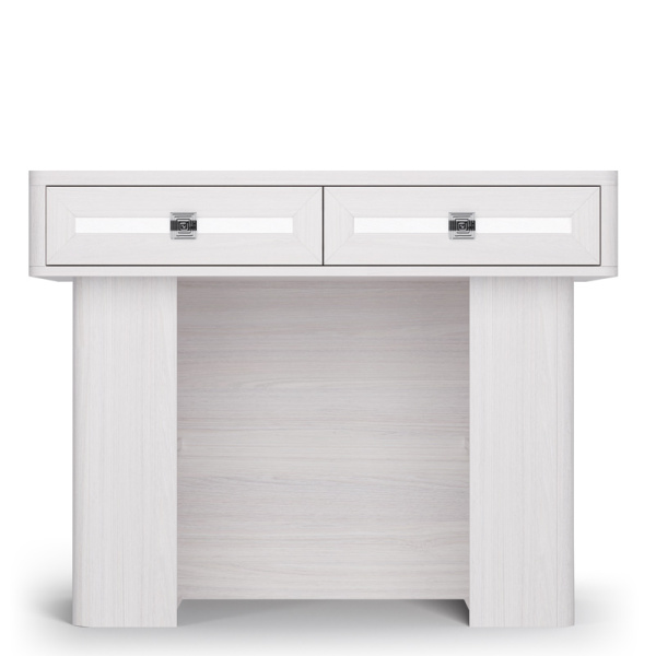 Стол туалетный Парма Нео (Ясень анкор светлый, экокожа polo белая)