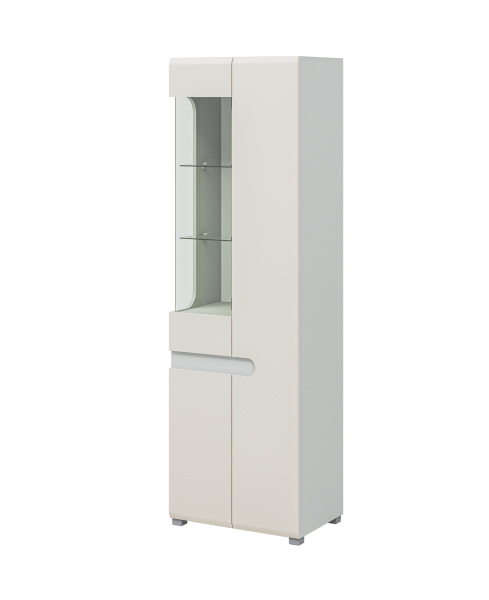 Шкаф с витриной Леонардо МН-026-01 (Цвет Кашемир)