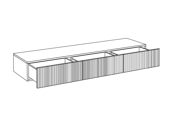 Консоль с 3 ящиками Canto