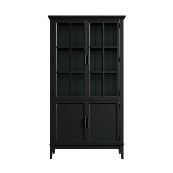 Шкаф для посуды Квадро-С 22-185 (Блэк 9)