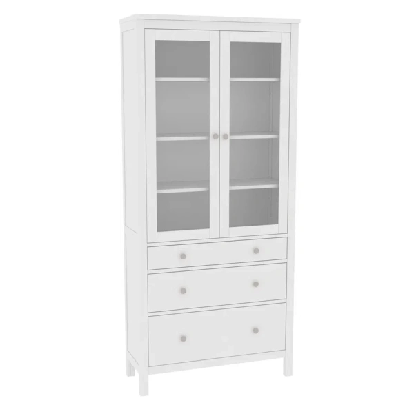 Шкаф для посуды Кантри Hemnes 23 ММЦ (Белый лак)