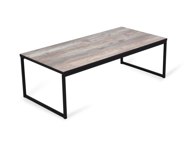 Стол журнальный Plank 1 (Каркас Чёрный матовый, Столешница Бетон пайн)