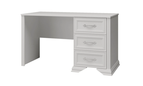 Стол письменный Грация (ЛДСП/МДФ, цвет Белый (ГОСТИНАЯ))