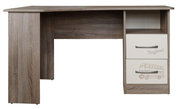 Стол письменный угловой Бритиш Бум П3.0551.2.17-01 (Дуб трюфельный + крем)
