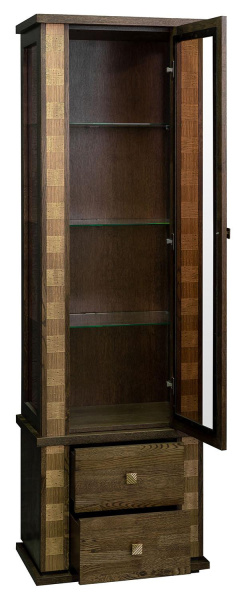 Шкаф с витриной Тунис П6.343.0.19 (П343.19-1Ш)