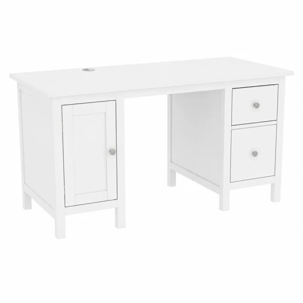 Стол письменный Кантри Hemnes 12 ММЦ (Белый лак)