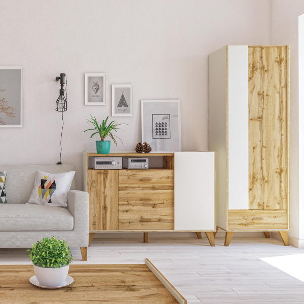 Шкаф комбинированный Сканди МН-036-09