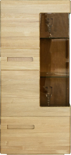 Шкаф с витриной Хедмарк БМ2.761.0.78 (Дуб натуральный)