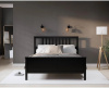 Кровать двуспальная Кымор Hemnes 140*200 (черный)