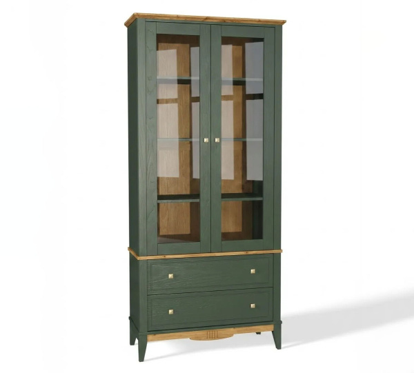Шкаф для посуды NN 22 Пенни (Грин 6020/Антик 24)