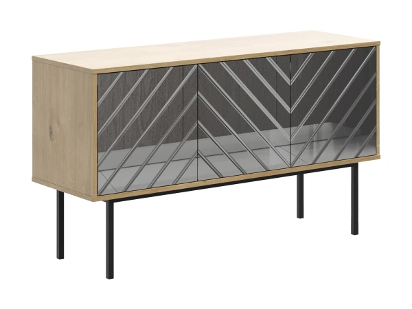 Тумба Boho зеркало (Корпус Дуб Корбридж, Фасад Зеркало серое)