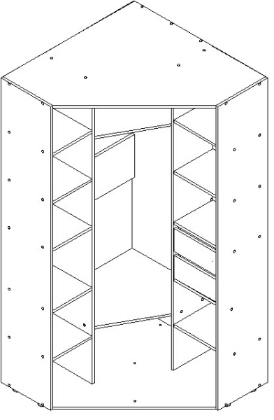 Шкаф для одежды Луна П7.049.1.14