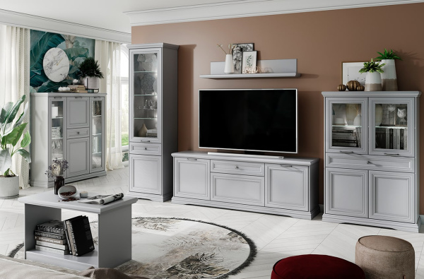 Шкаф с витриной 1V1D1S ВАЛЕНСИЯ