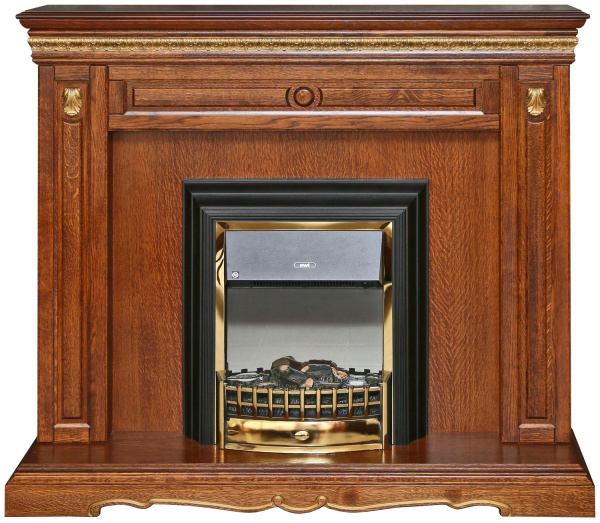 Портал для камина Милана 17с П4.265.0.17(265.17с) (Черешня с золочением)
