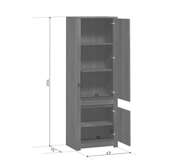 Шкаф КАДА S404-REG2D