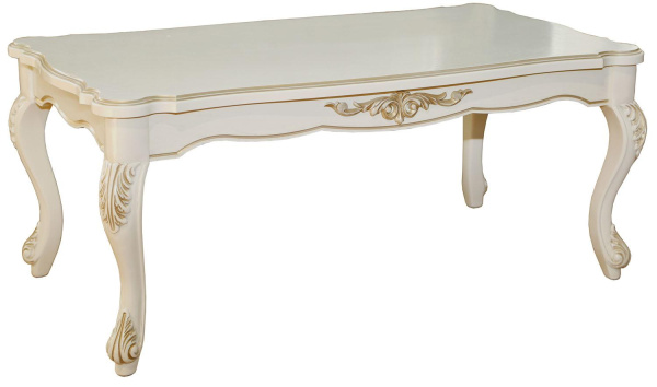 Стол журнальный Алези П1.350.0.41 (П354.04) (Слоновая кость с золочением)