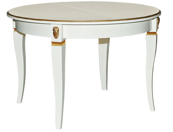 Стол Милана 14А П4.265.0.29(323.05) (Слоновая кость с золочением)
