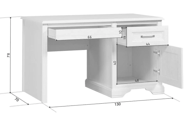 Стол письменный СТИЛИУС B169-BIU130