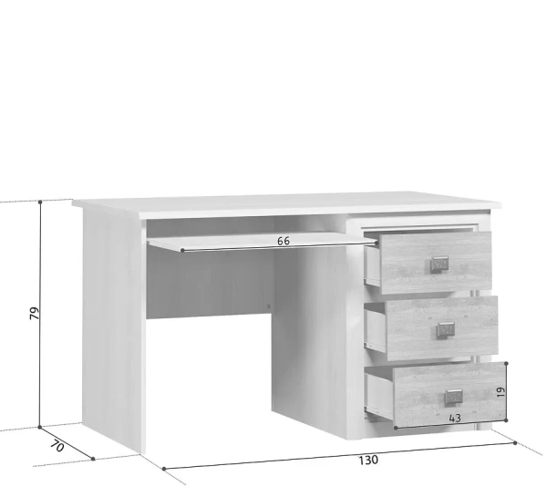 Стол письменный КОЕН BIU/130