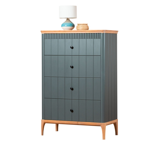 Комод Вида №31 (Фасад Ёлка, Цвет Эмаль,  Высота ножек 180)