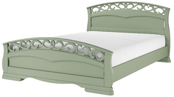 Кровать односпальная Грация 1 (кровать одинарная 900х2000 цвет Фисташковый)