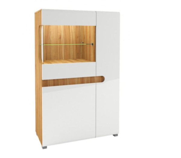 Шкаф с витриной Леонардо МН-026-03 (.)