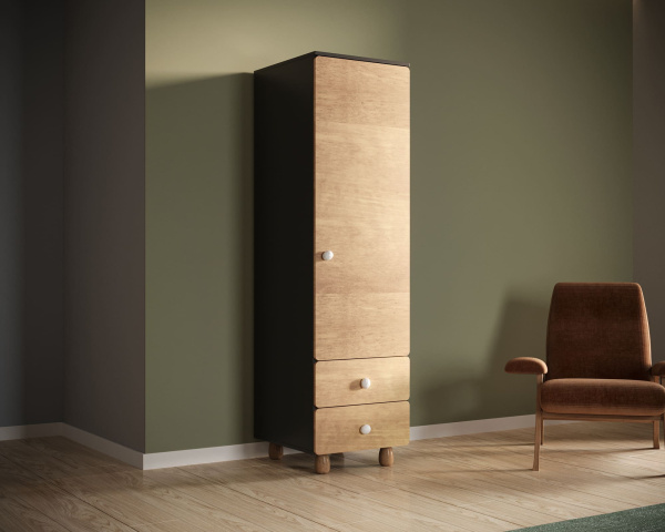 Шкаф узкий с ящиками Split SP15