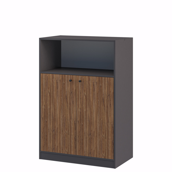 Тумба Мальма МН-135-15 (Графит/Белый-Дуб стирлинг)