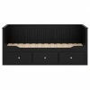 Кровать односпальная с ящиками 80*200 Кантри Hemnes ММЦ (Цвет Блек)