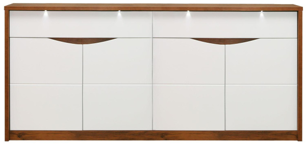 Тумба Монако П510.11 (Дуб Саттер+Белый глянец)