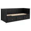 Кровать односпальная с ящиками 80*200 Кантри Hemnes ММЦ (Цвет Блек)