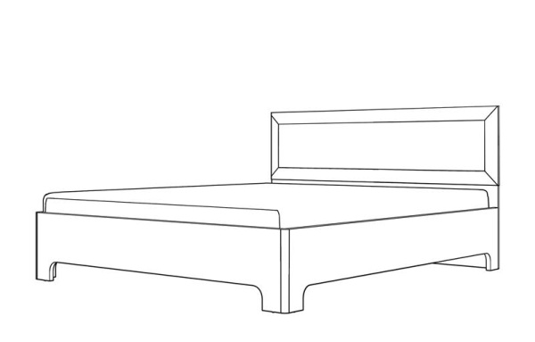 Кровать односпальная 1 Парма Нео