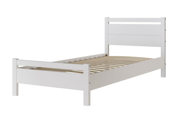 Кровать односпальная Вероника 1 (кровать одинарная 900х2000 цвет Белый античный)