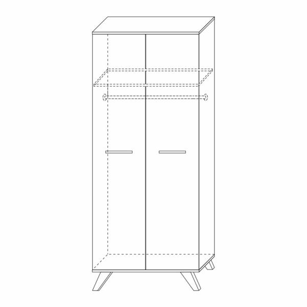 Шкаф для одежды 800 Вега Скандинавия