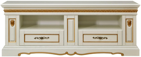 Тумба Милана ТВ4с П4.265.0.16(265.16с) (Слоновая кость с золочением)