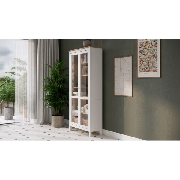 Шкаф витрина Кымор Hemnes с дверями ст/ст