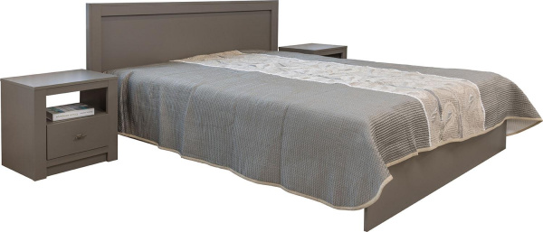 Кровать 2-16 Сорбонна П7.055.1.01 (Кобальт Серый)