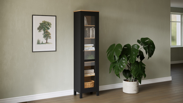 Шкаф витрина Кымор Hemnes дверь ст/ст