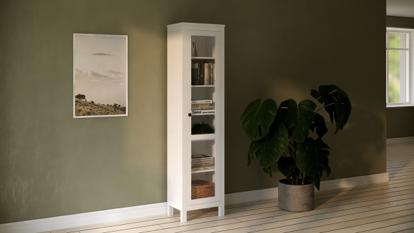 Шкаф витрина Кымор Hemnes дверь ст/ст