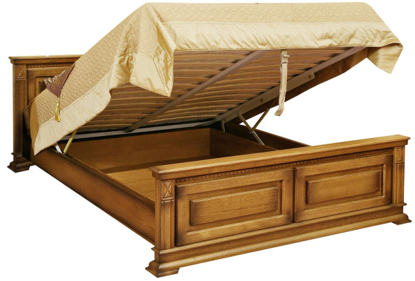 Кровать двойная Верди Классик с высоким изножьем