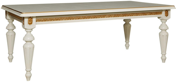 Стол Милана 1РД П4.265.0.23(390.01) (Слоновая кость с золочением)