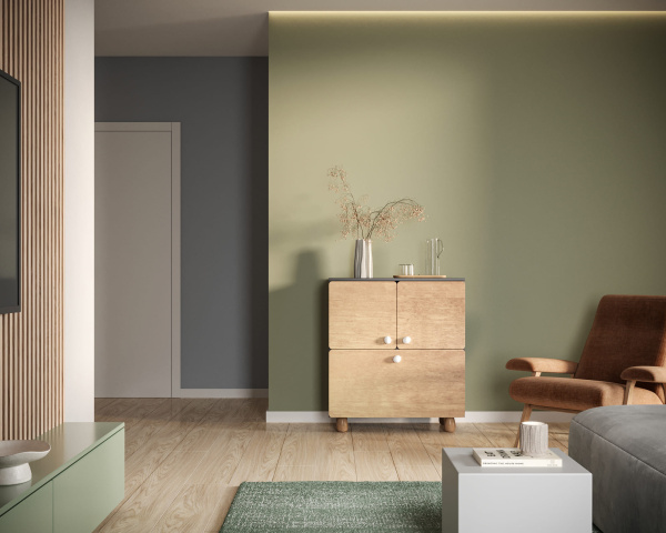 Комод с двумя дверками и ящиком Split SP03