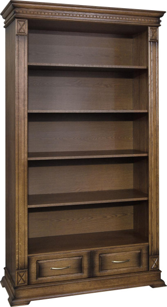 Стеллаж 2д Верди Классик П1.0487.0.22 (Дуб рустикаль с патинированием)