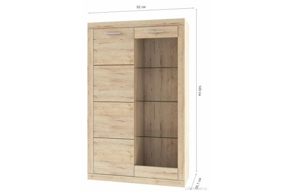 Шкаф комбинированный 1V1D ОСКАР