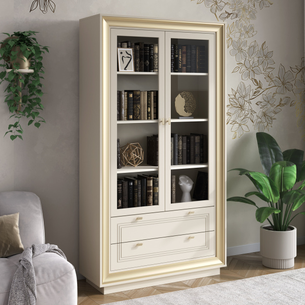 Шкаф-витрина 2-х дверная Прато