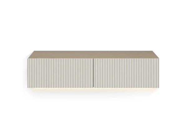 Консоль с 2 ящиками Canto (серо-бежевый)