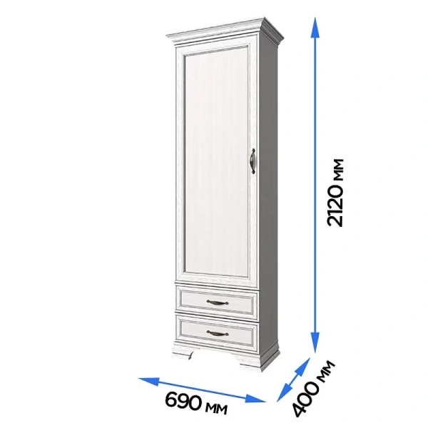 Шкаф 1D2S ТИФФАНИ