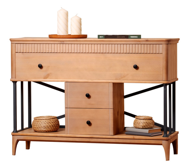 Стеллаж Вида №6 (Фасад Ёлка, Цвет Эмаль,  Высота ножек 180)